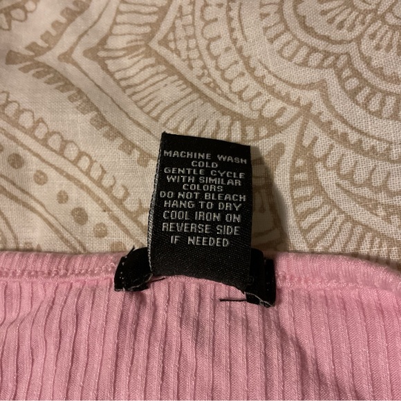 Rue21 Pink Ribbed Top large - Picture 6 of 8